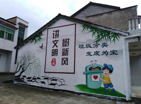 岳阳墙绘是现在流行的墙体广告